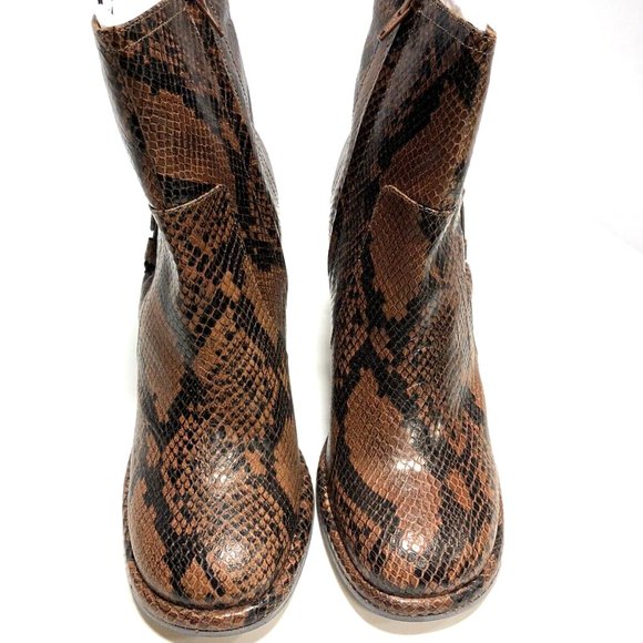 Free People Womens Marietta Bootie Snake Size EU41 M US11 - Picture 3 of 6